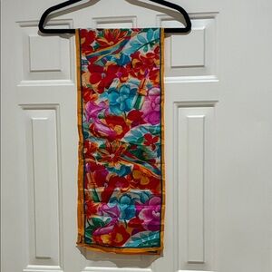 Carole Little Colorful Floral silk Scarf